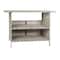 Flash Furniture Marco Indoor/Outdoor Patio Wicker Rattan Bar Counter Table w/2 Shelves, Gray LTS-0165-GY-GG - alternate 3
